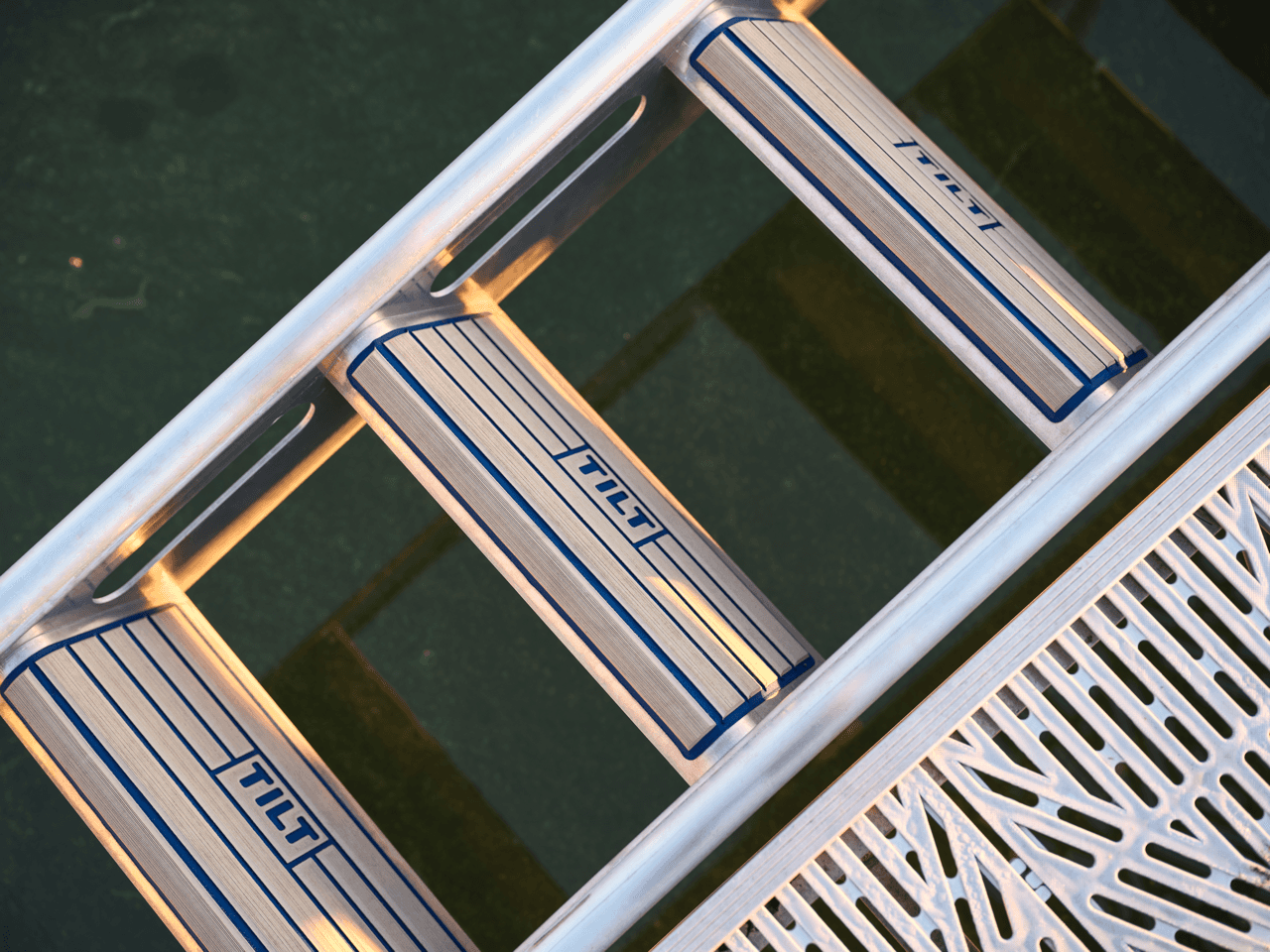 our dock ladder TILT standing up