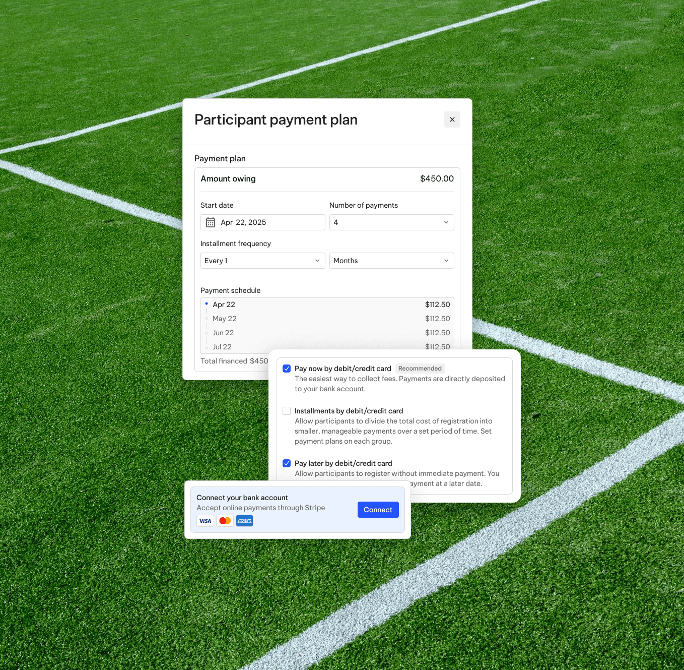 TeamLinkt Payment Options