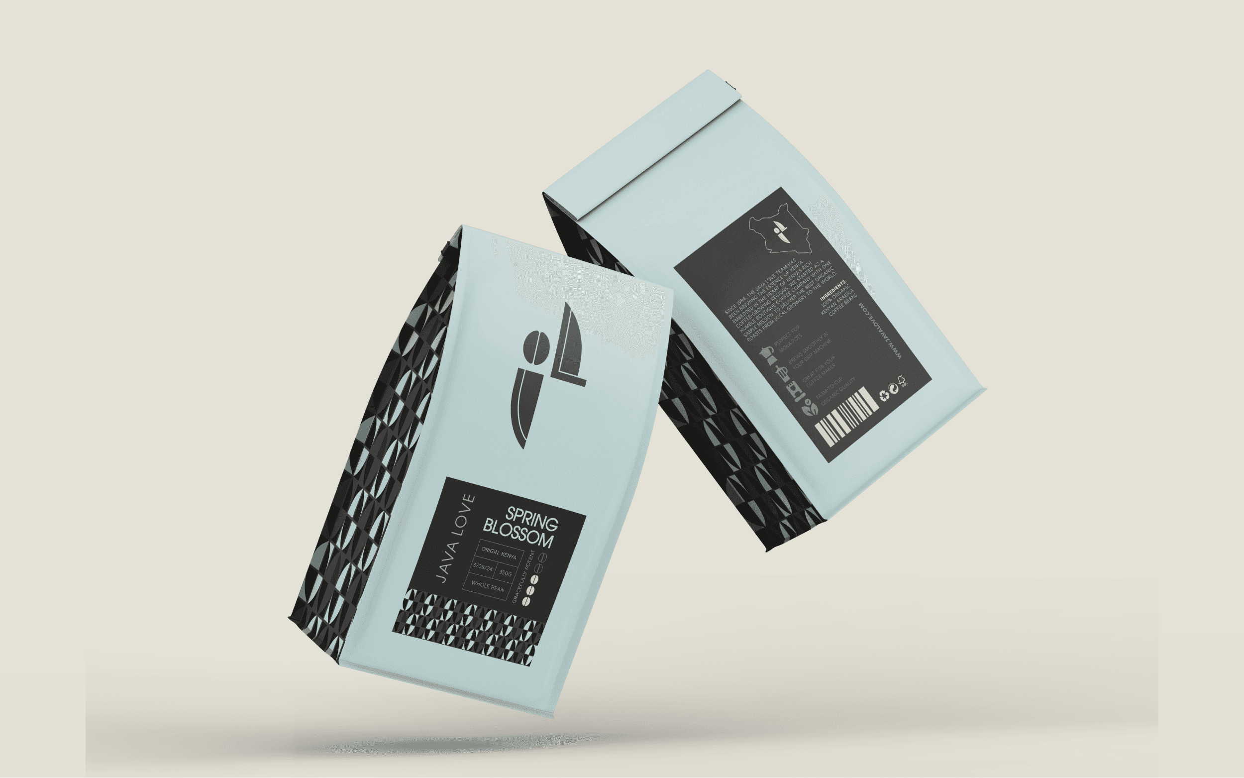 Kenyan Coffee Brand Coffee Pouch Package Design