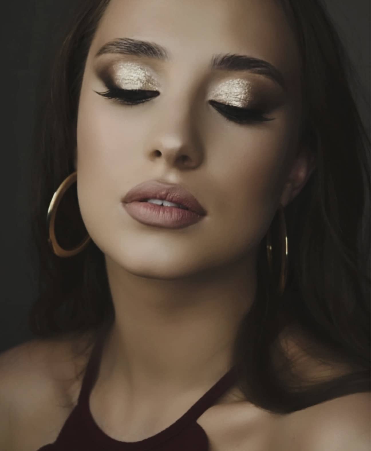 young woman with makeup