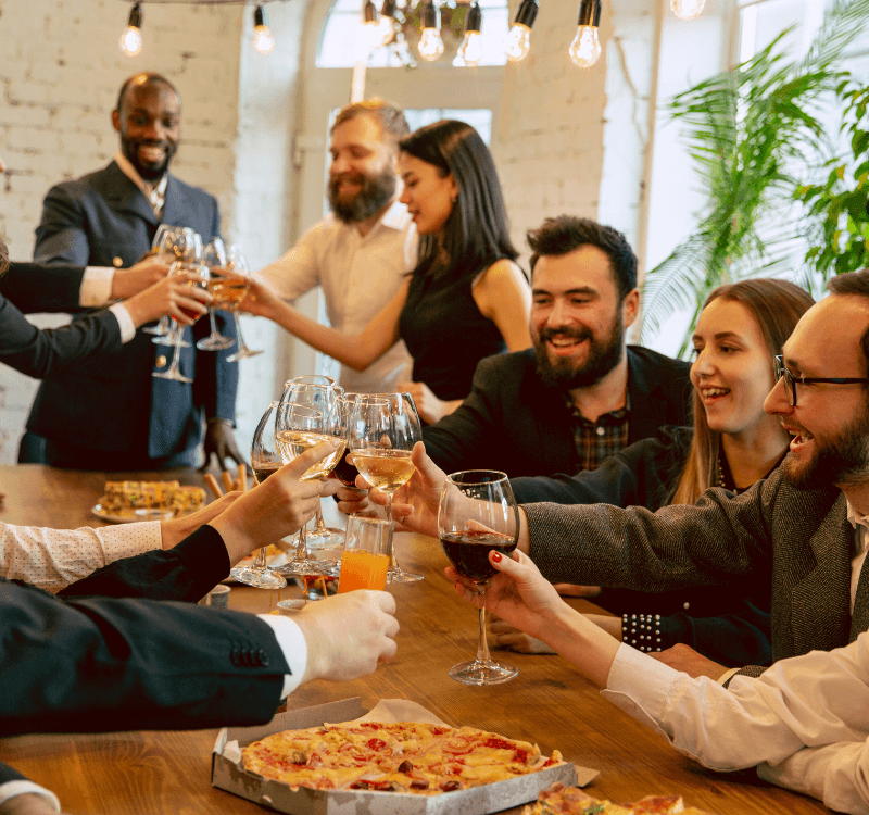 Company anniversary celebration with custom gifts and commemorative awards