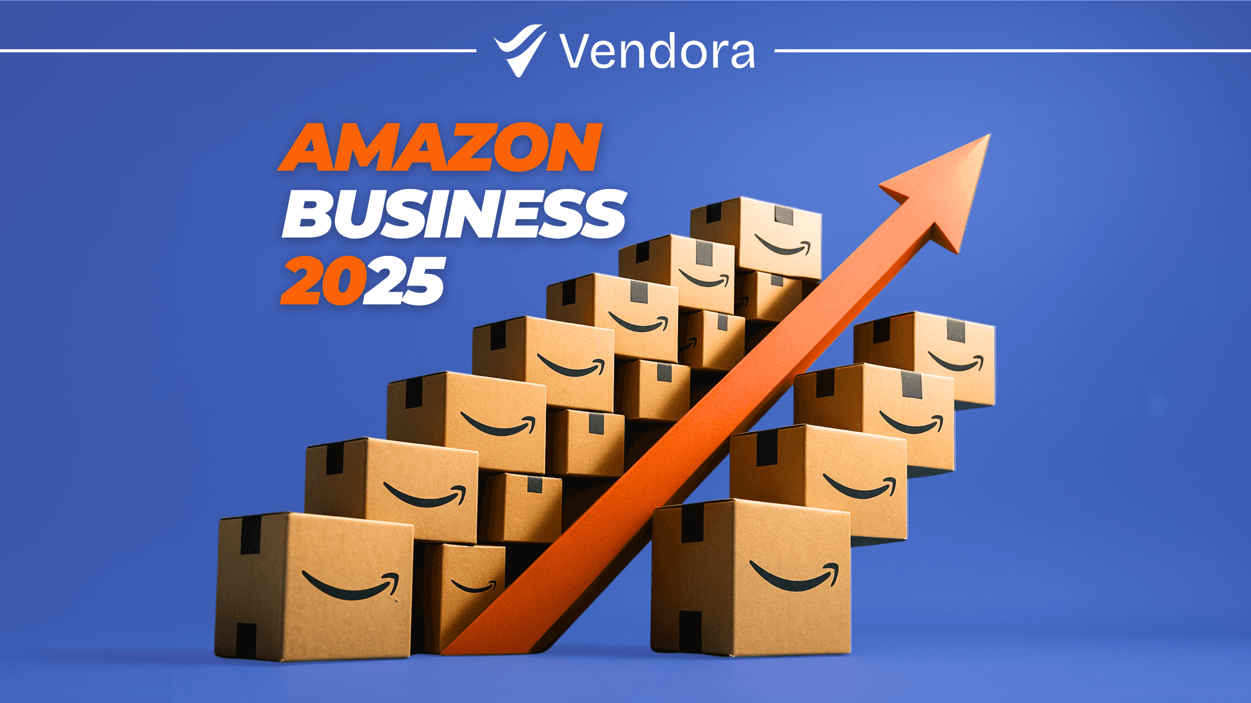 A photo of an amazon shipping box, with a small cart and a calendar with "October 1" on it. Also the text AMAZON BUSINESS RIDOTTE signaling reduced commissions