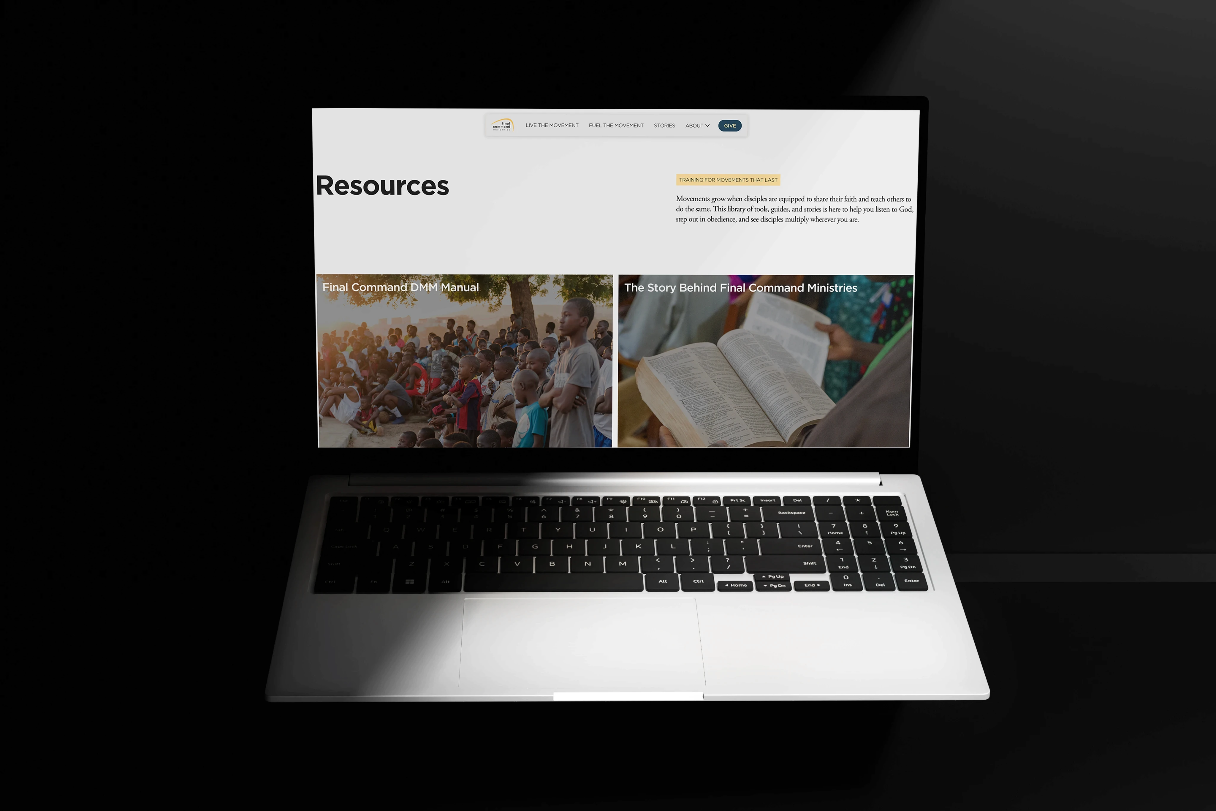 Final Command Website Mock Up