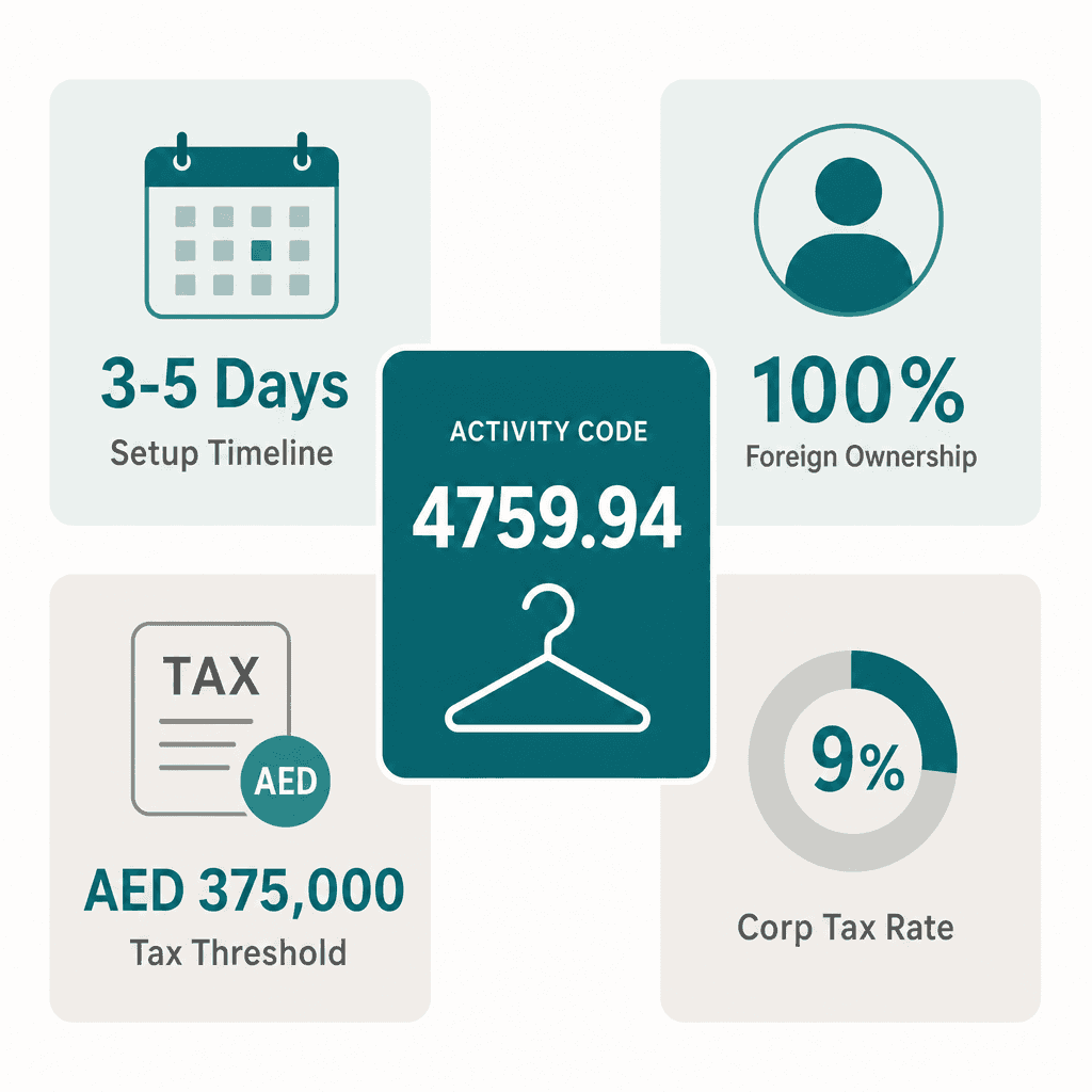 Infographic: Cloth Hangers Trading License in Dubai