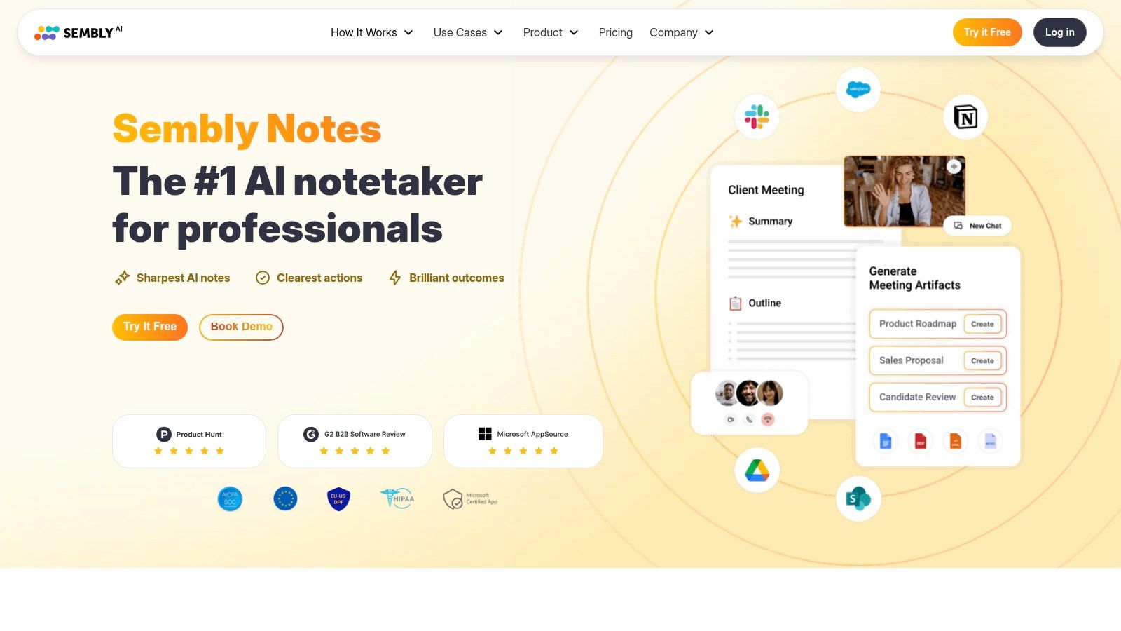 Sembly AI pour générer des comptes rendus automatiques