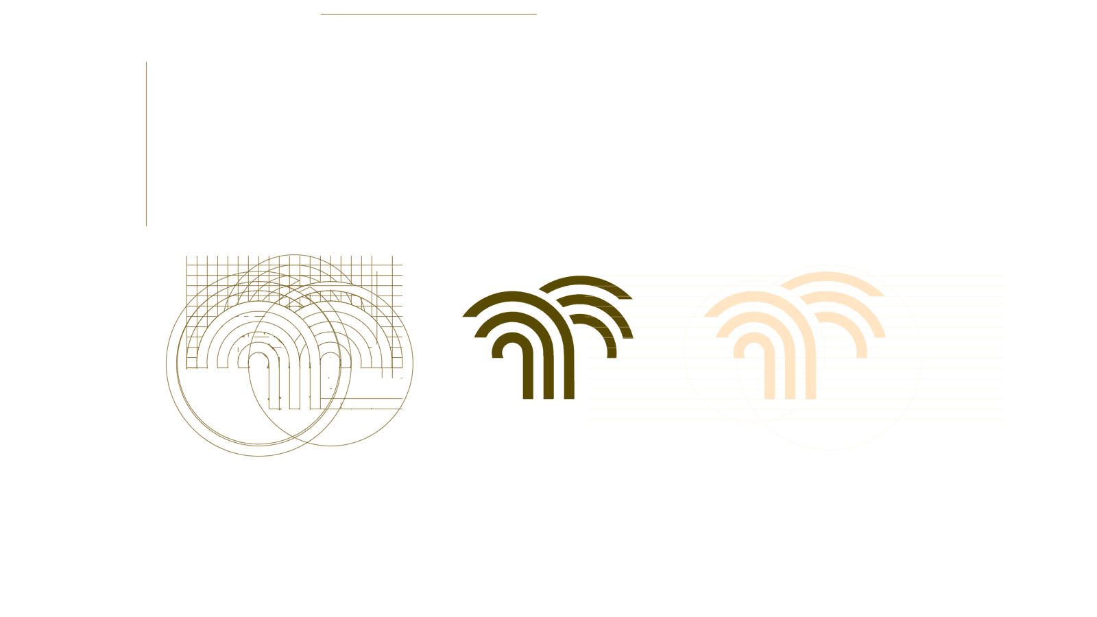 Casa Palmera logo concept draft, an alternate brown colourway exploration