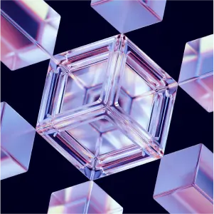 3D Render of cubes