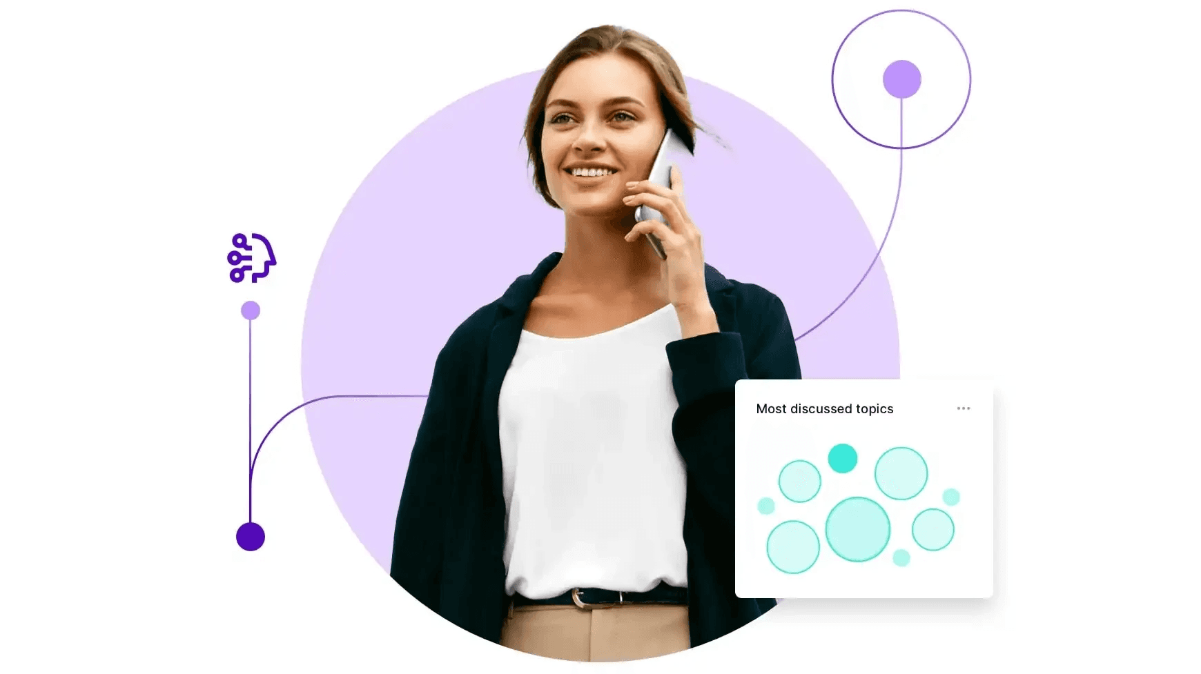 Woman talking on her phone - Kustomer Vs Zendesk