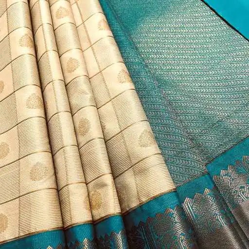 Sandal Semi Kanchivaram Art Silk Saree