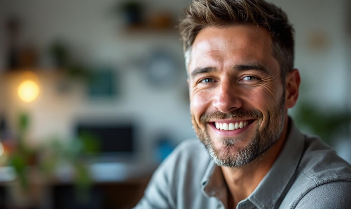 Man smiling at the camera