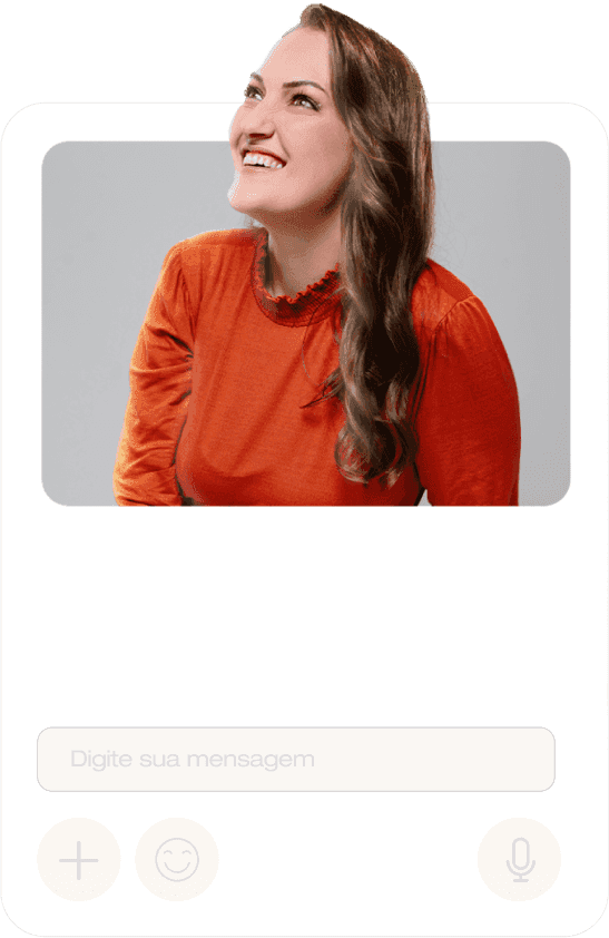 mockup de uma conversa com a Ananda