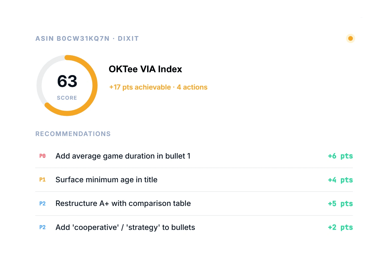 OKTee VIA Action Plan