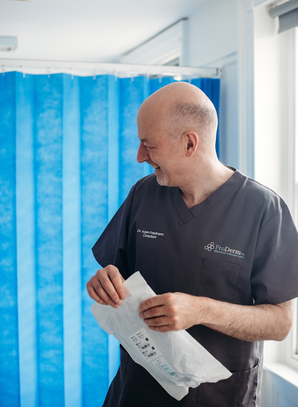 happy old couple with their nephew