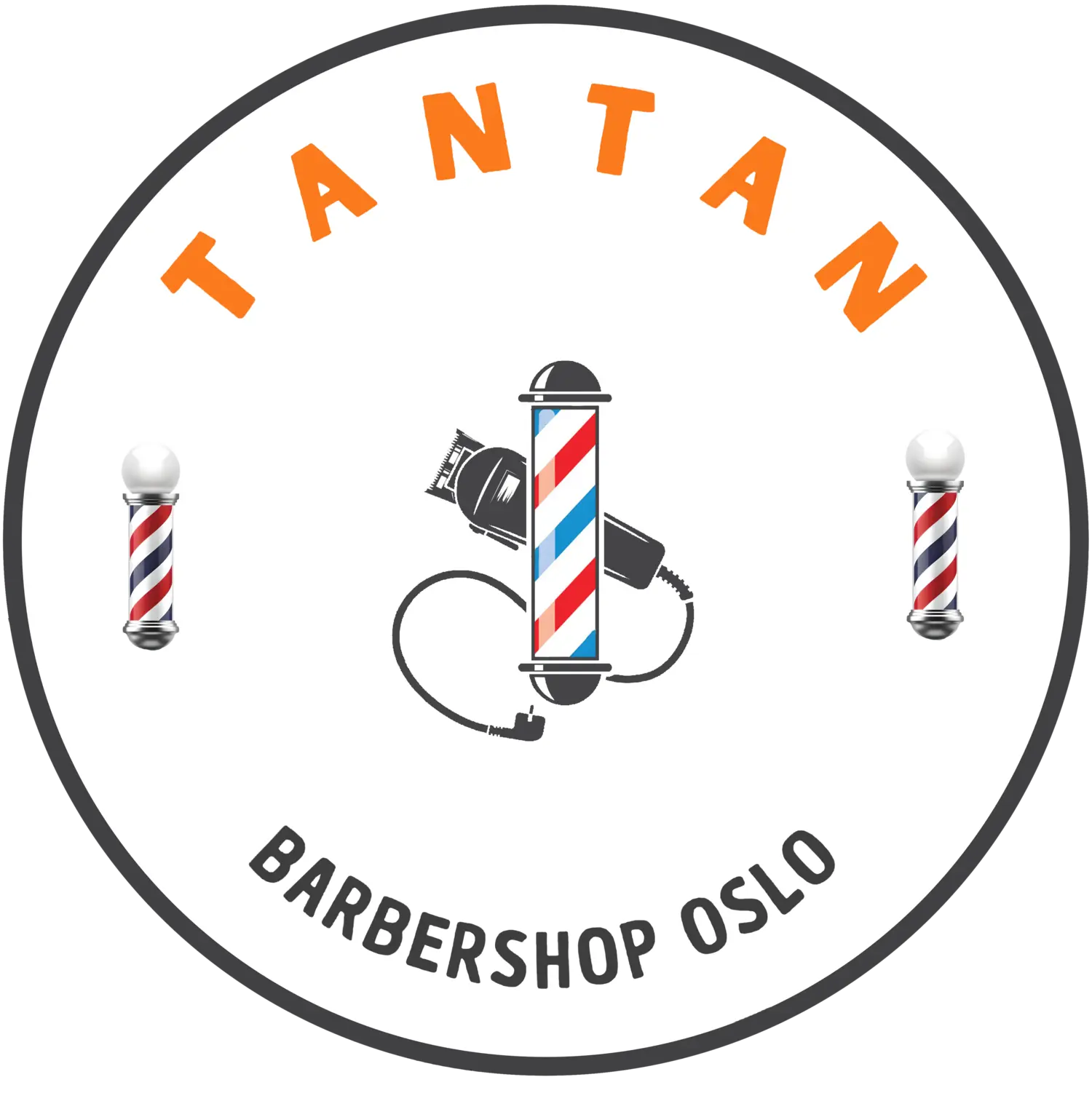 Barber shop tantan logo