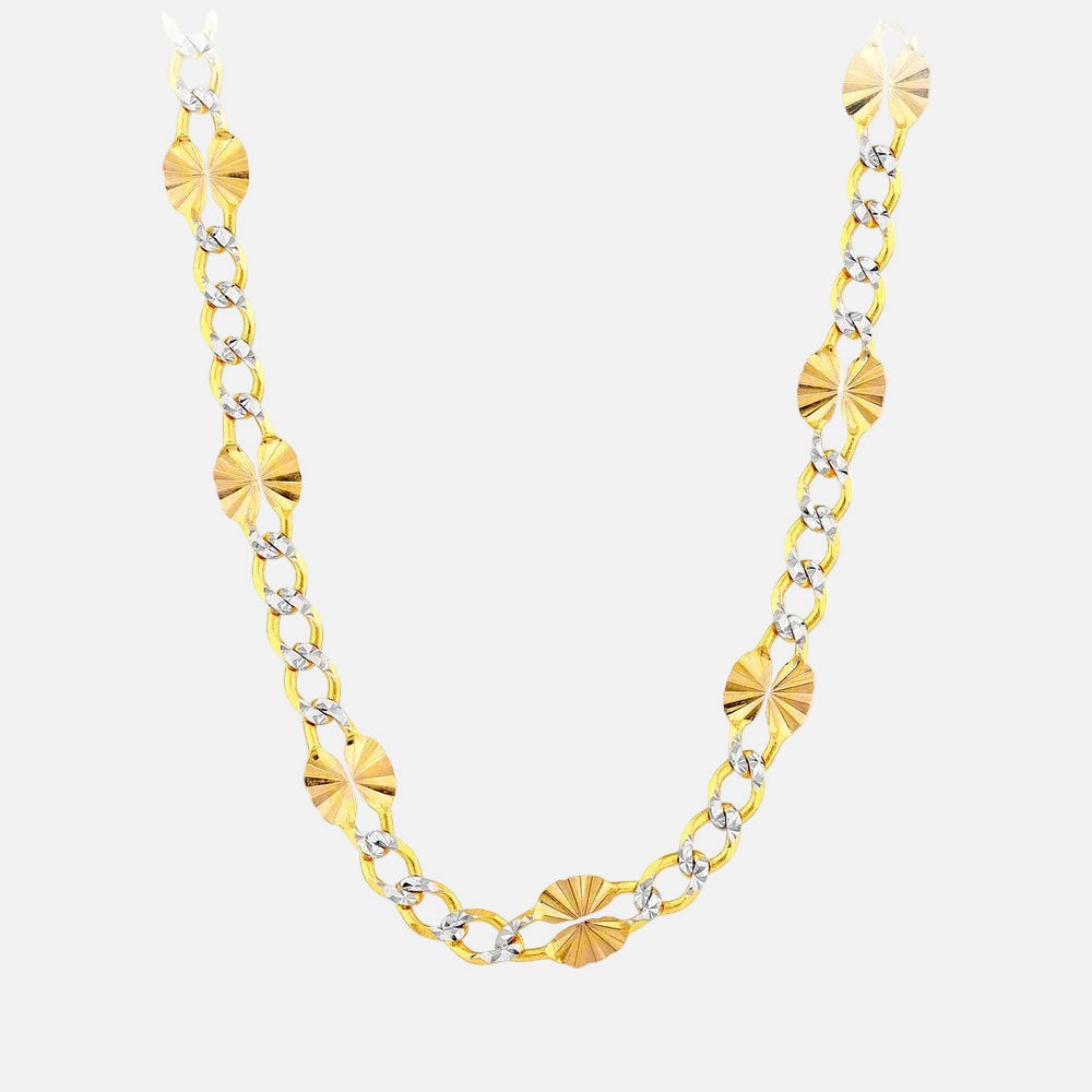 Assos Pırlanta 14 Ayar Altın Şık Tasarım Zincir Kolye