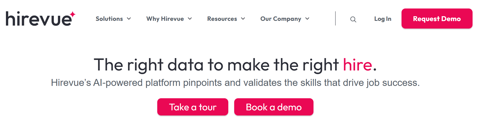 hirevue - Recruitment Automation Tools