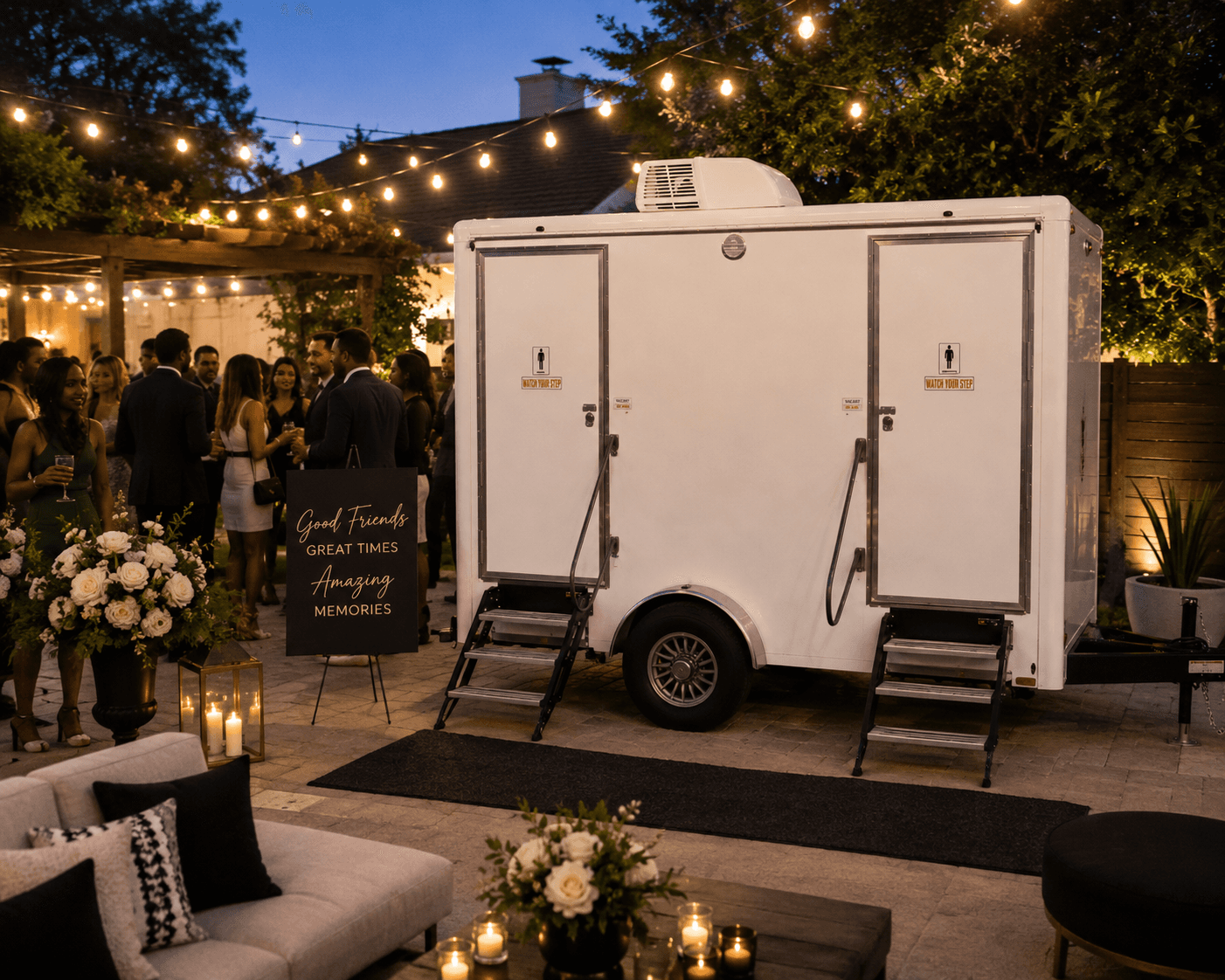 Bespoke luxury restroom trailer