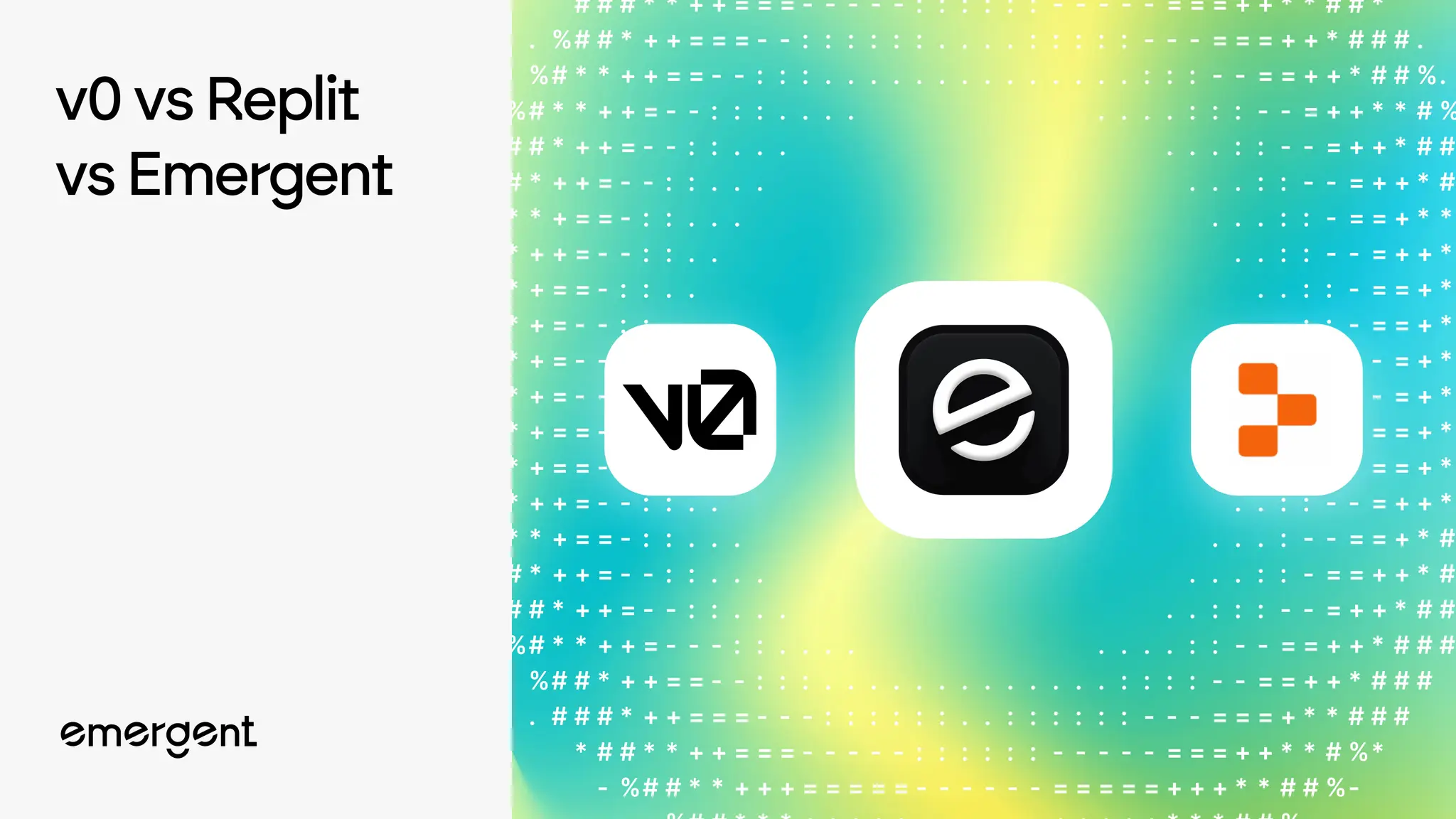 v0 vs Replit vs Emergent