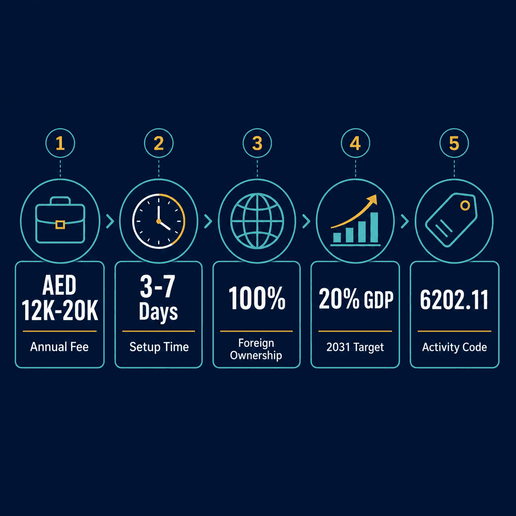 Infographic: Digital Content Services Business License in Dubai: Cost and Requirements