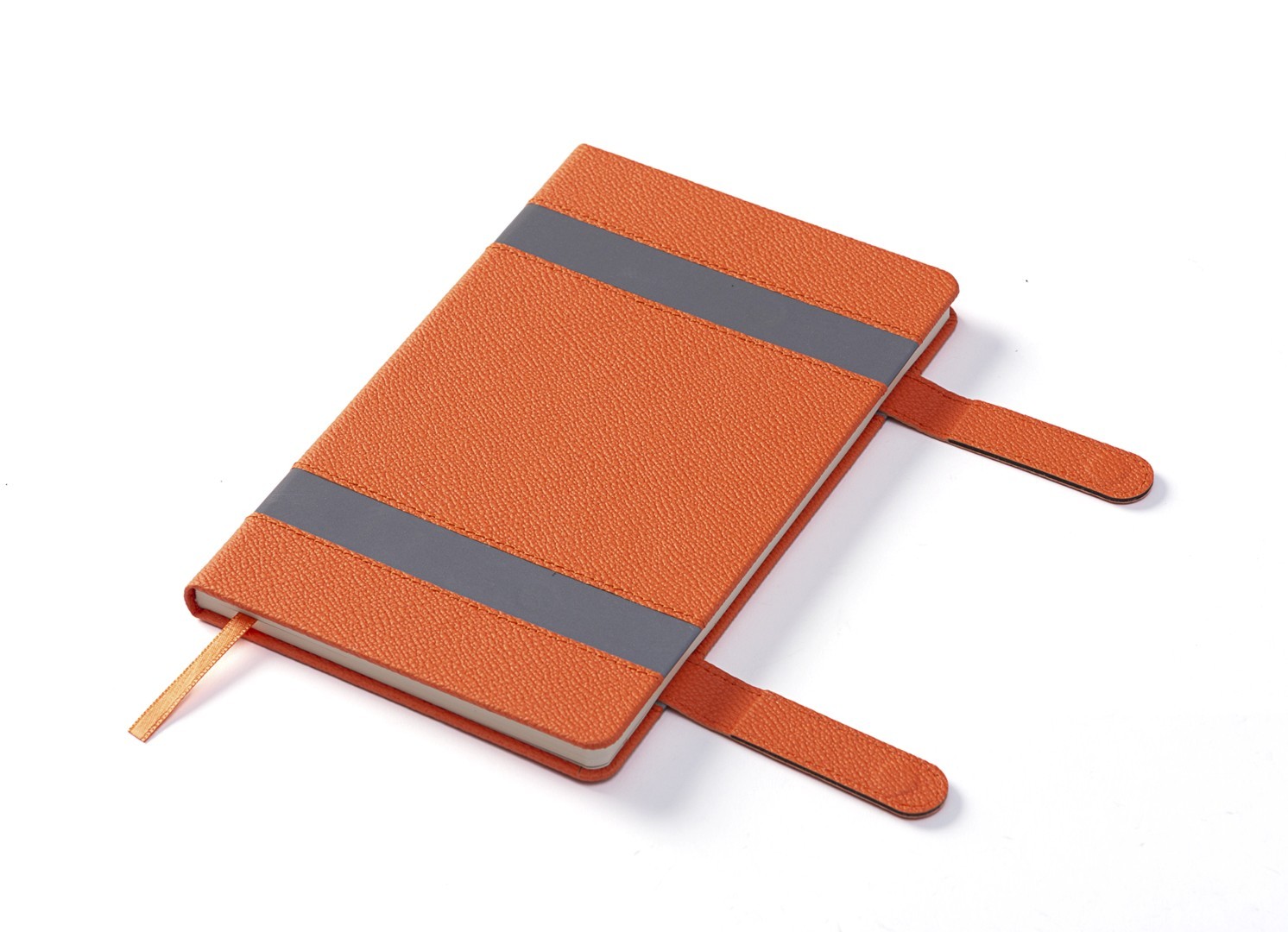 Angled view showing the dual closure straps open.