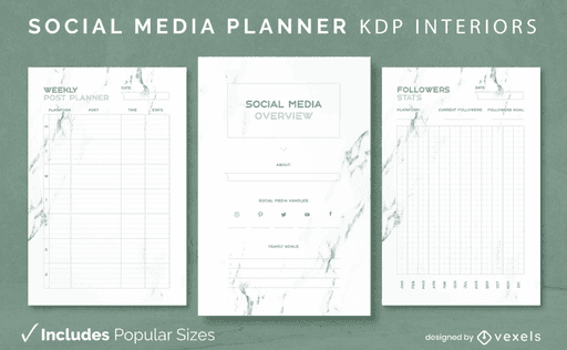 kdp planner template