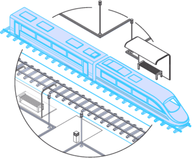 Illustration of a digital twin of a train, featuring a 3D virtual model alongside the physical train, demonstrating how digital twins enhance railway asset management, predictive maintenance, and infrastructure monitoring using AI and advanced analytics.