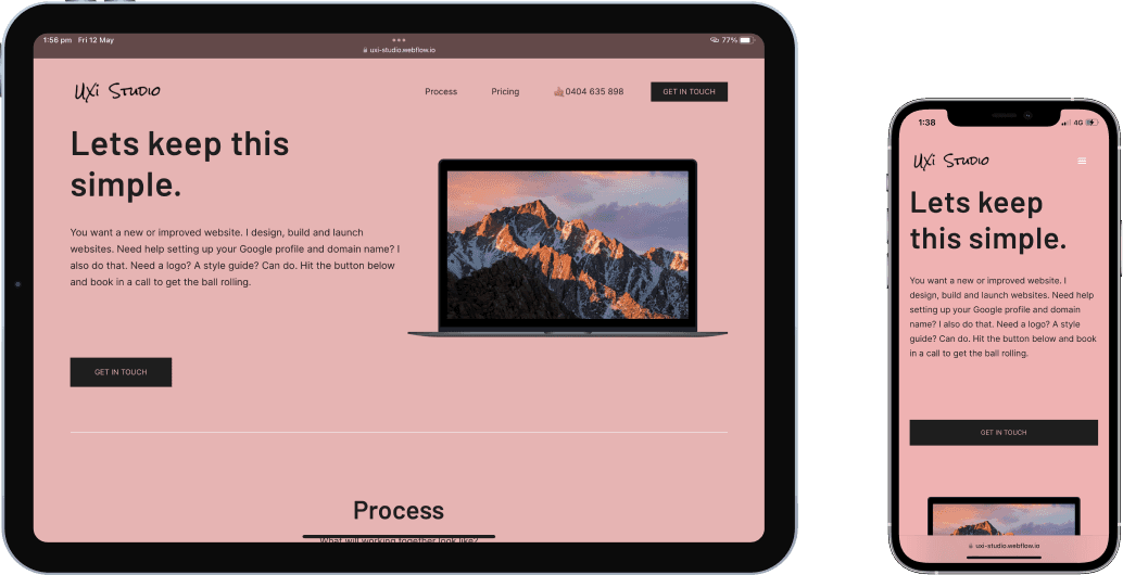 responsive web design for tradies, construction workers, mechanics 