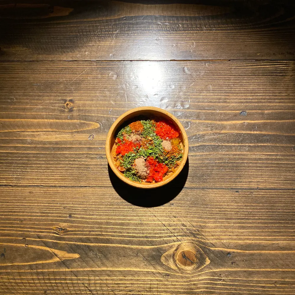 Sour Fruit, Fermented Shrimp Paste, Fried Shallot