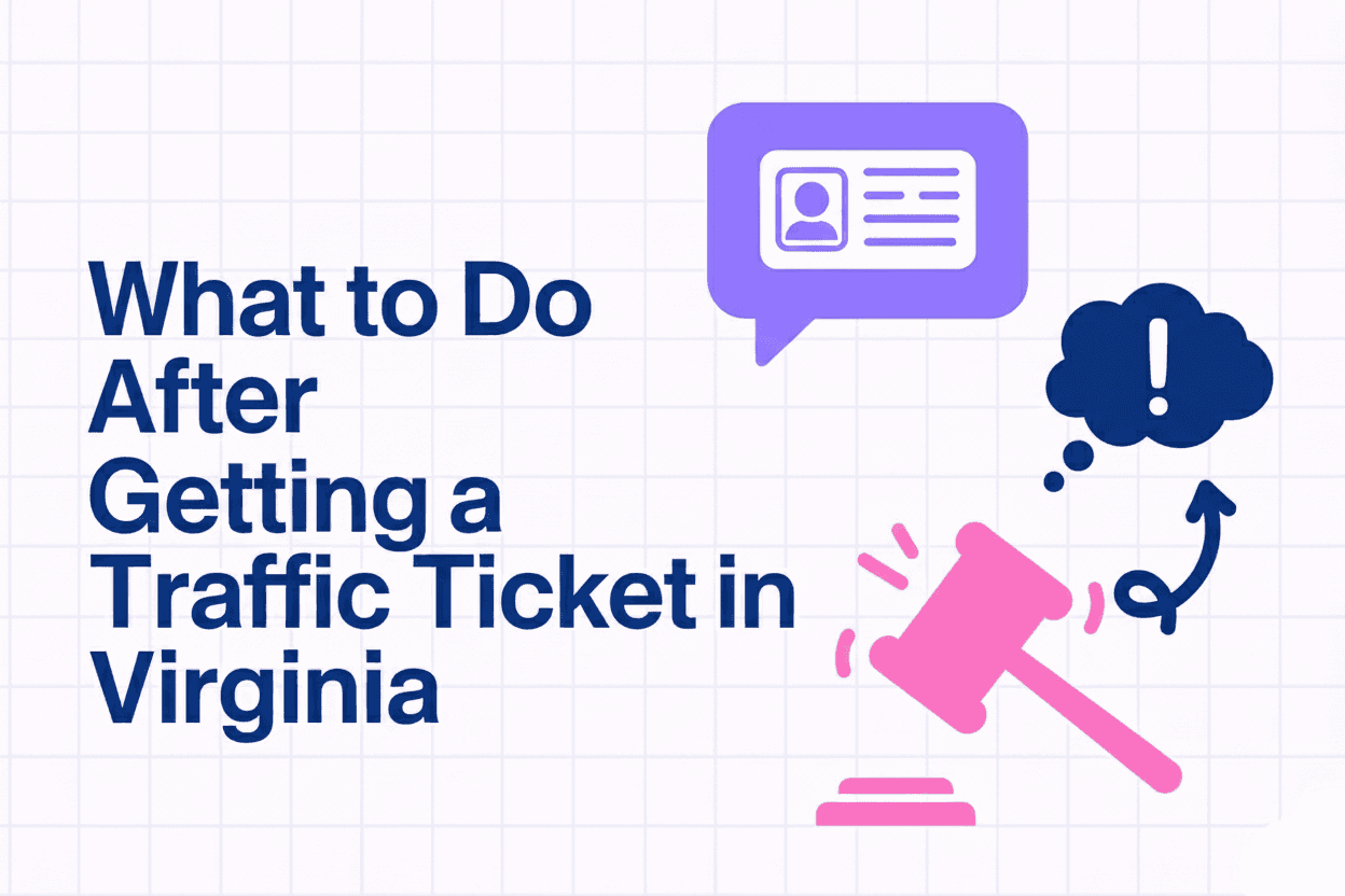 Virginia traffic ticket response steps and options