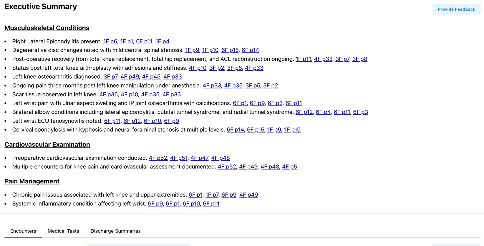 chronicle medical chronology example
