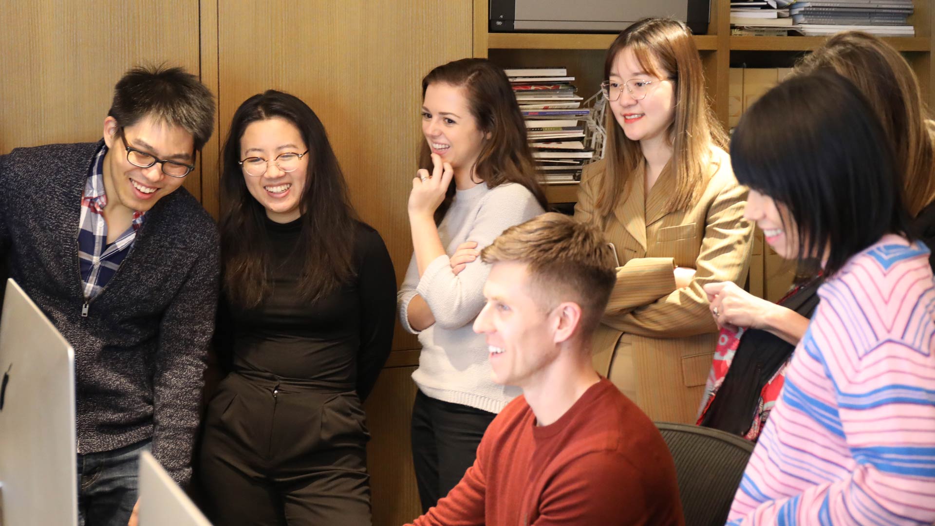 students in design studio