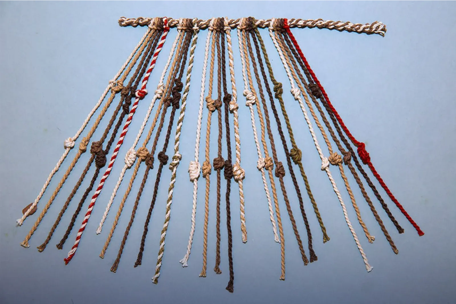 Example of quipus used during the Inca period