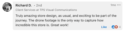 Richard D., Client Services at TPS Visual Communications, LinkedIn review