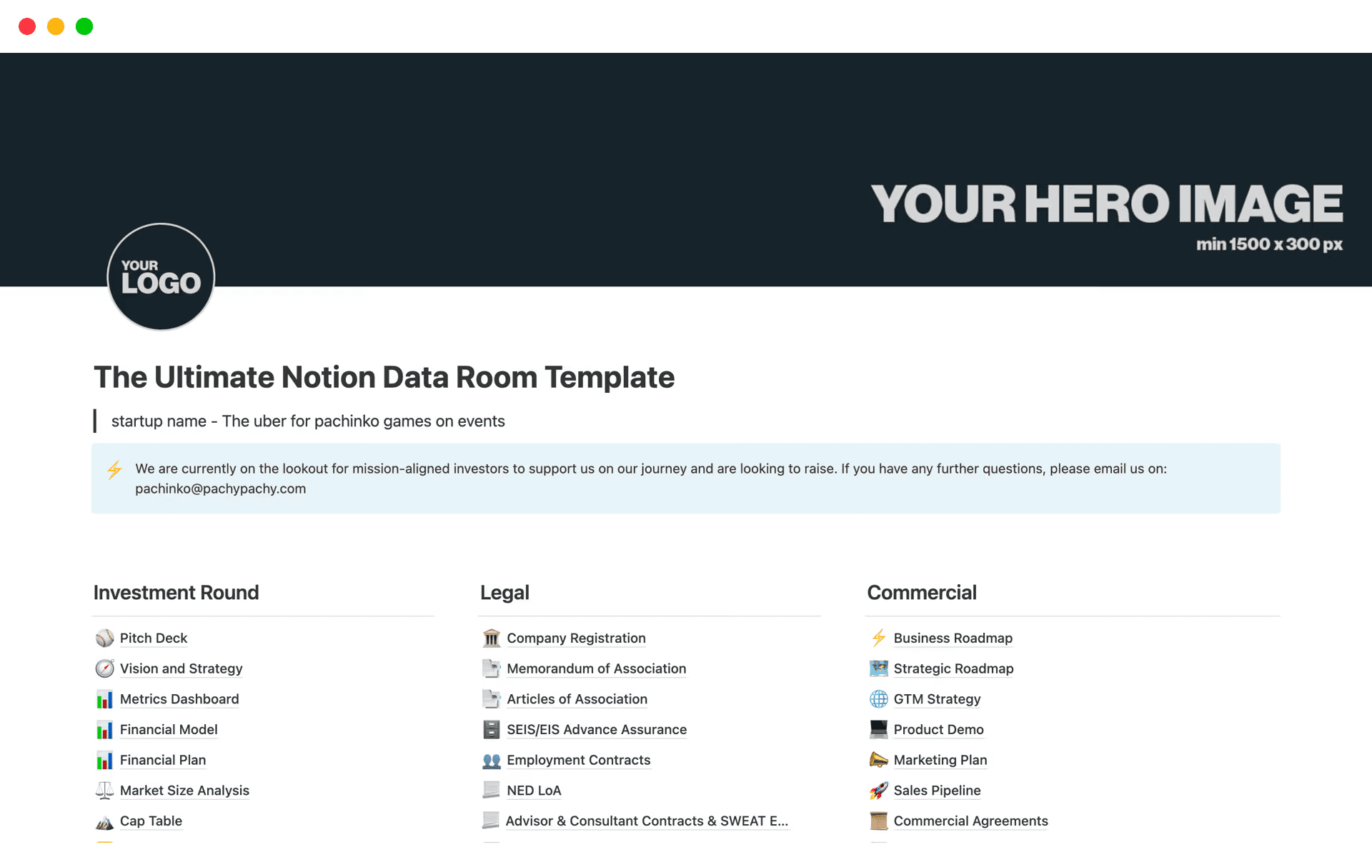 Notion database secure exemple