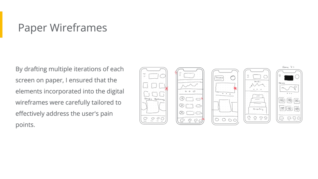 Paper Wireframes Presentation Slide 1