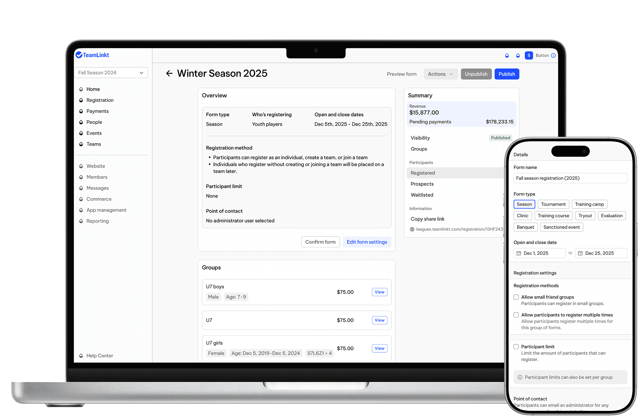 TeamLinkt's Registration Form AI Builder