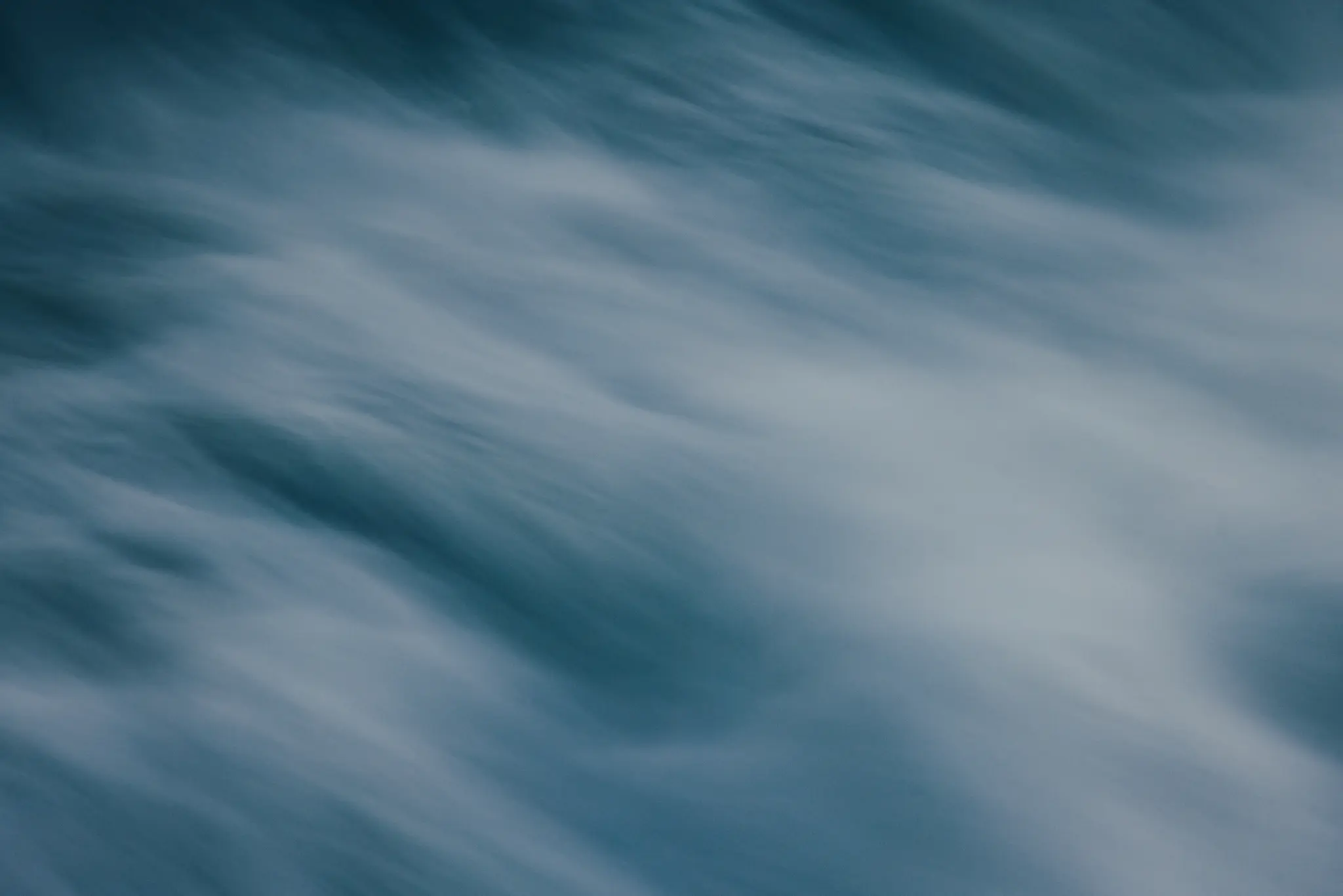 Soft blue ocean surface viewed from below