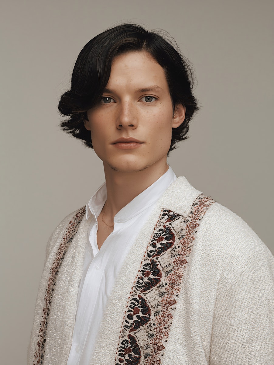 woman wearing black crew-neck shirt