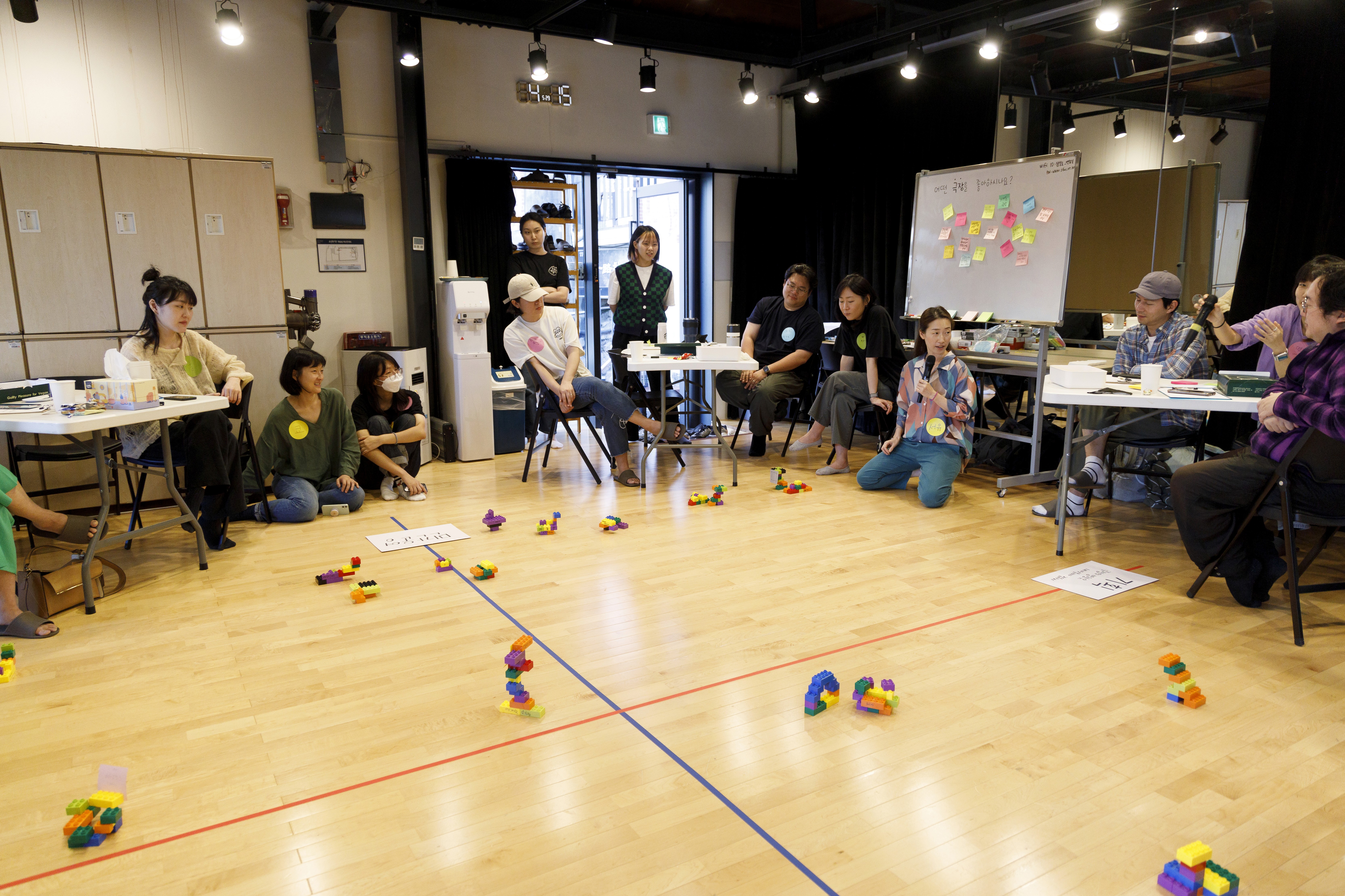 a person standing in front of a building