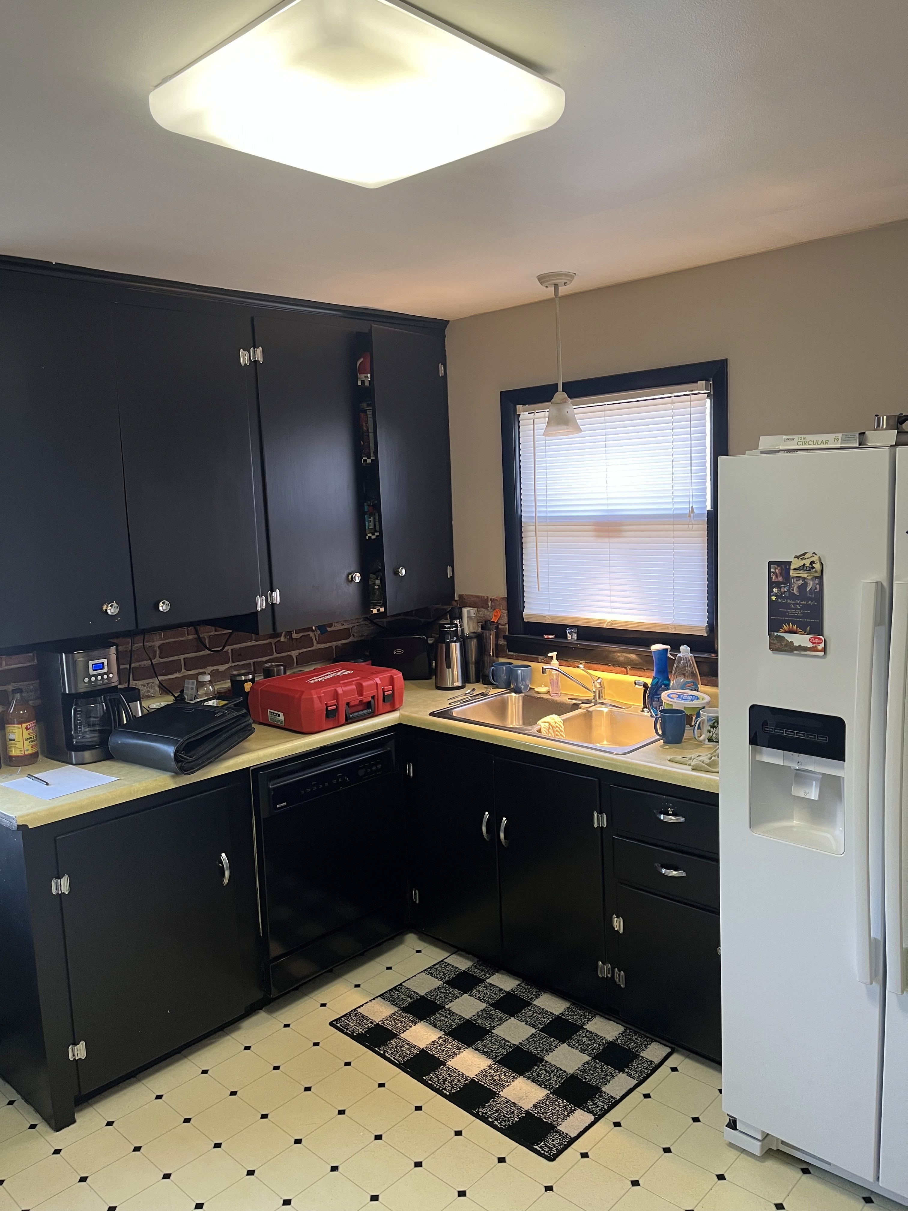 Before Kitchen Remodel Gray cabinets