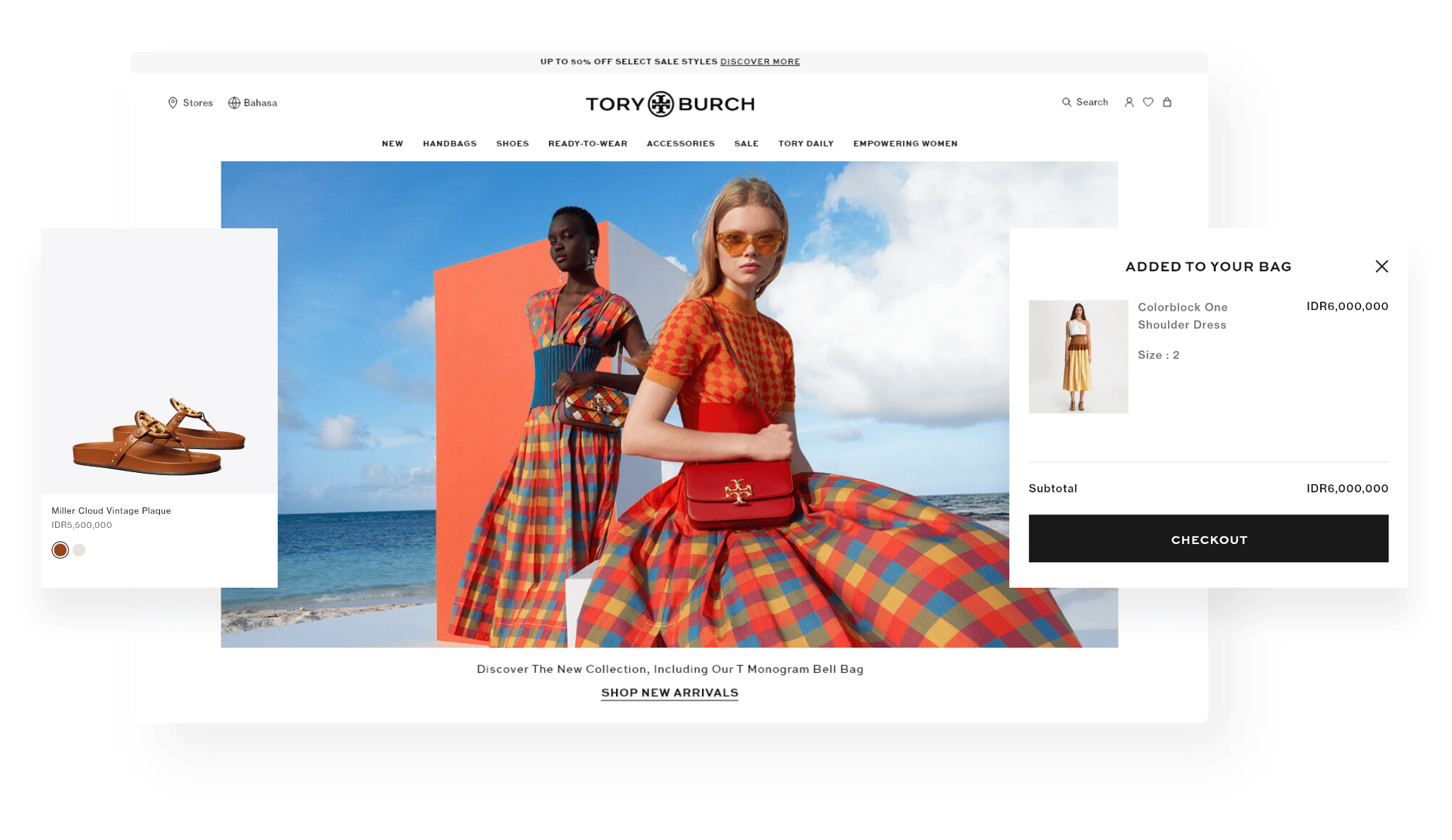 Tory Burch mockup