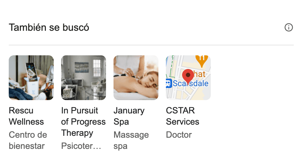 Google Business Profile similar business example