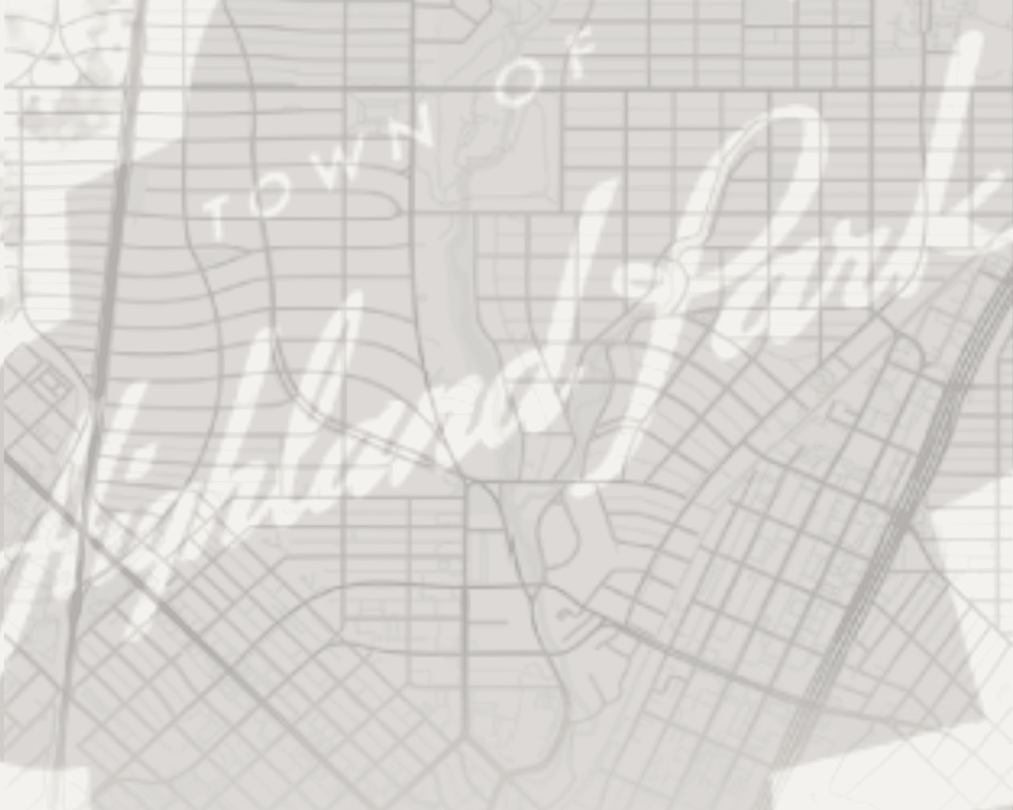 Highland Park Street Map Sketch