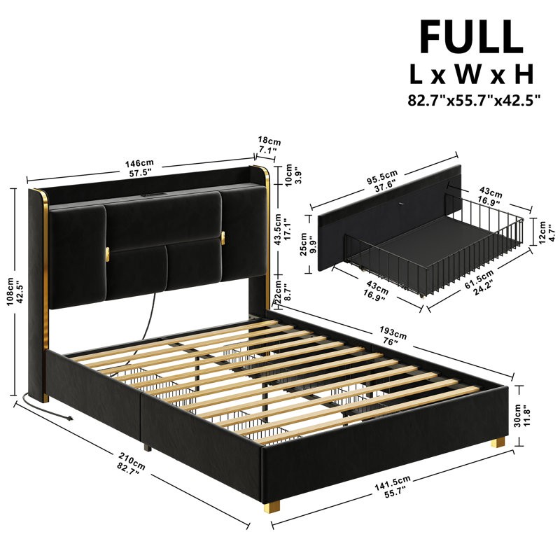 The tori upholstered platform bed offers a sleek and contemporary look, ideal for productivity.