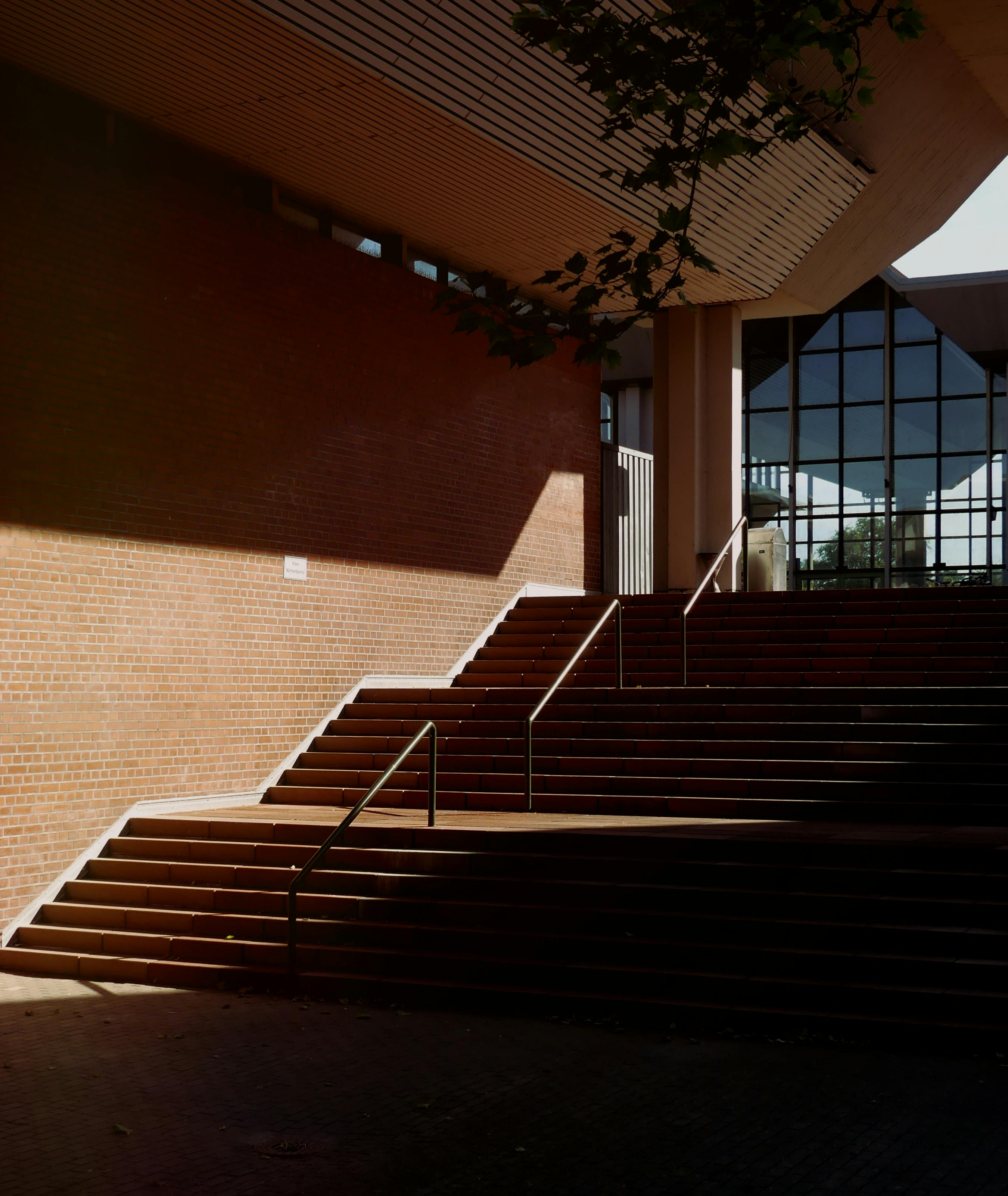 Modern staircase made of bricks