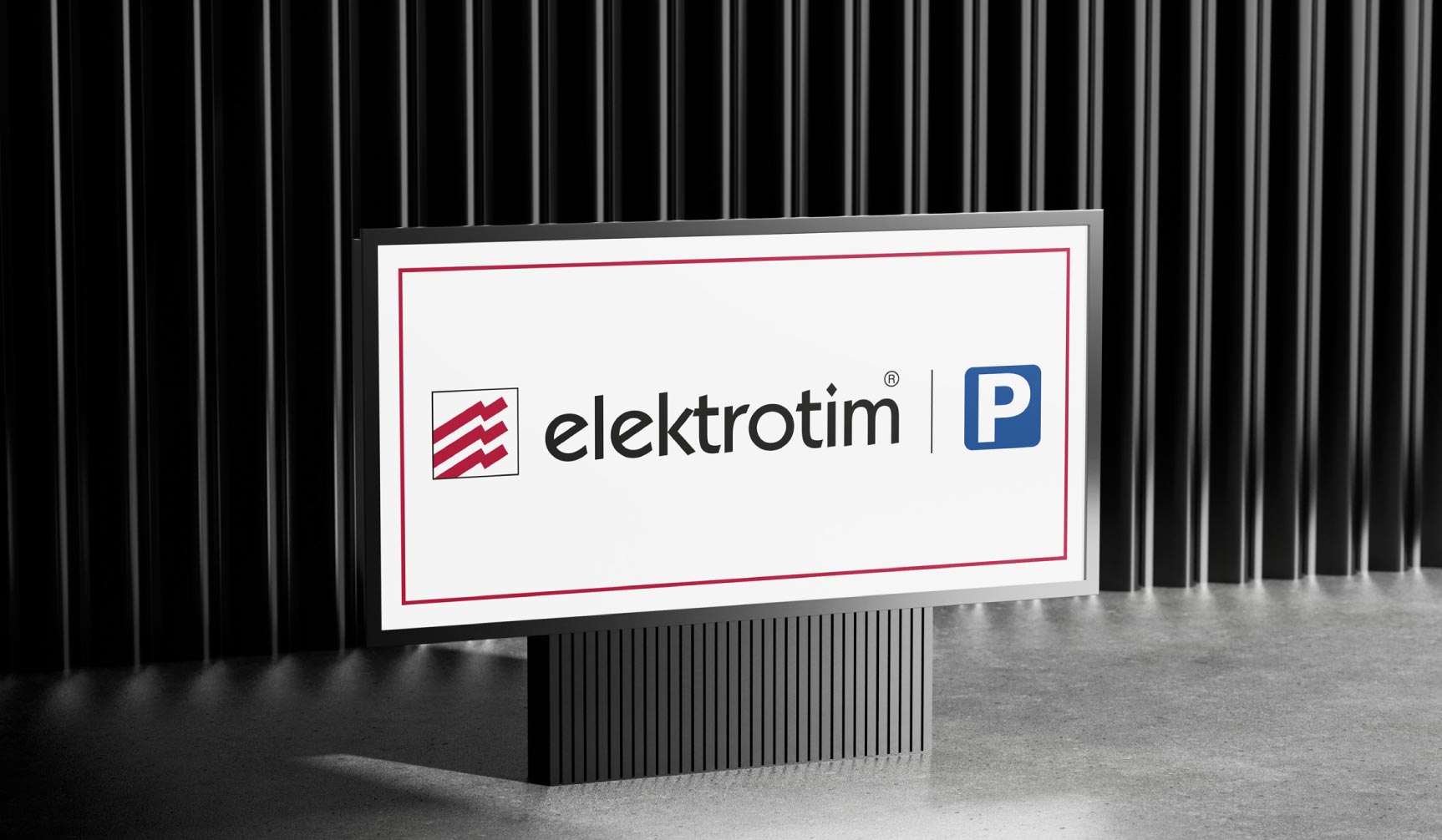 Baner reklamowy z grafiką dla elektrotim