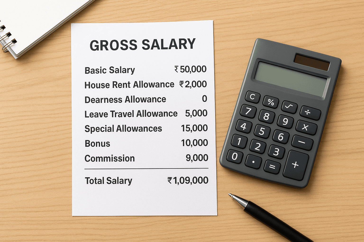 Components of gross salary