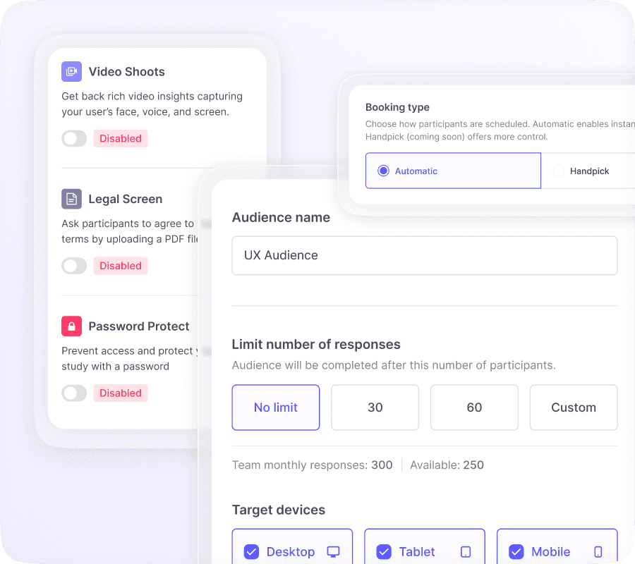 Supported integrations with popular design and prototyping tools like Figma and Sketch.