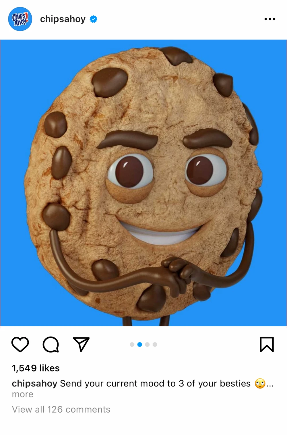 Happy Chips Ahoy character