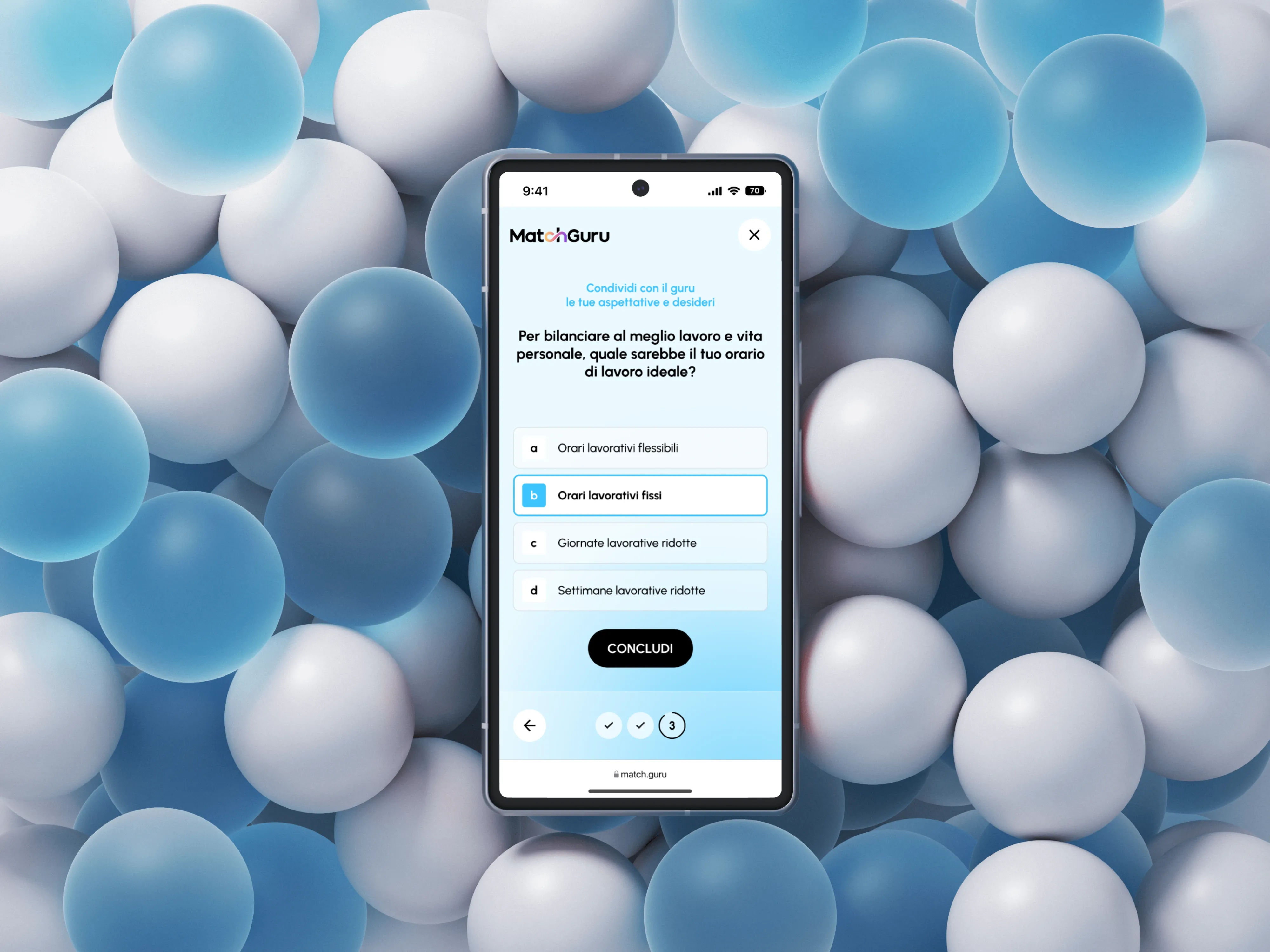 Tablet showing Bloomy UI